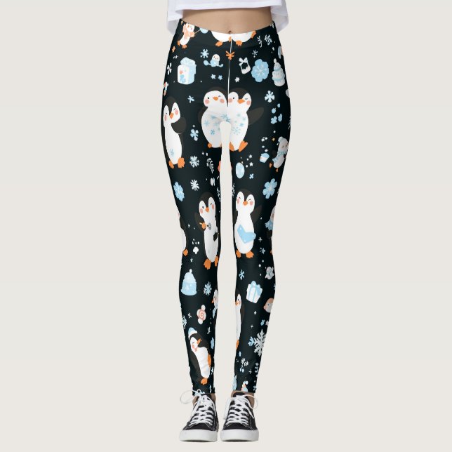 Penguins  leggings (Front)