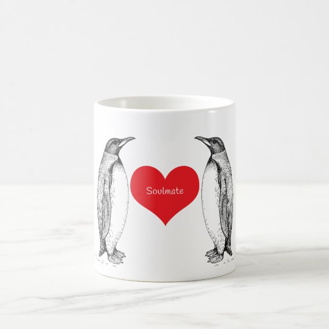 Penguins love forever coffee mug (Center)