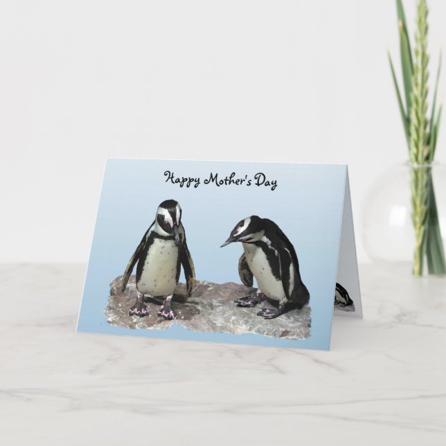 Penguins Mothers Day Card (Front)