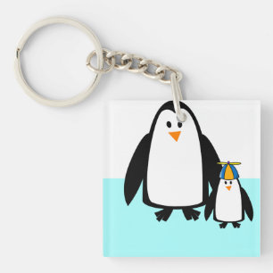 Penguins, Nature, Animal Key Ring