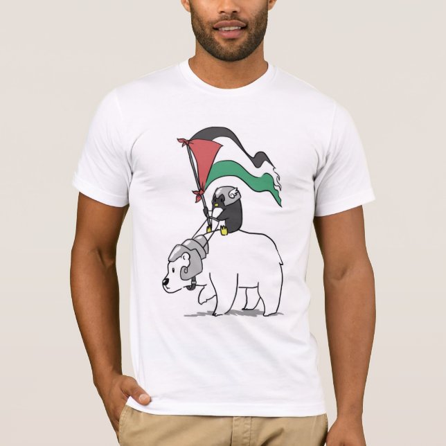 Penguin's Palestine Solidarity Campaign T-Shirt (Front)