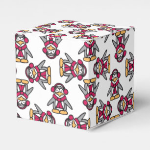 Penguins pattern Christmas favour box