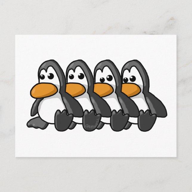 Penguins Postcard (Front)