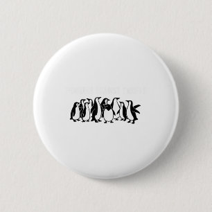 Penguins Protest Against Tariffs Funny Penguin Tar 6 Cm Round Badge