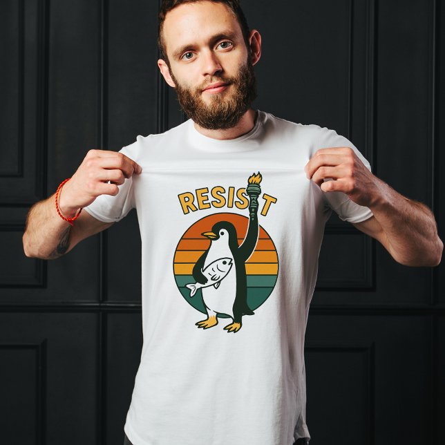 Penguins RESIST Shirt, Penguins Against Tariff Tee (Creator Uploaded)