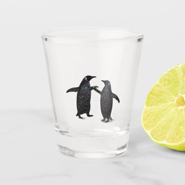 Penguins shot glass (Front)
