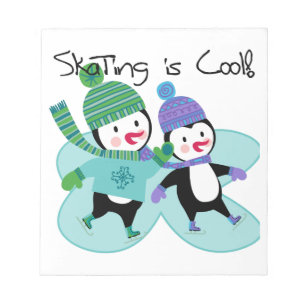 Penguins Skating is Cool Notepad