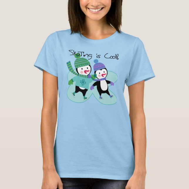 Penguins Skating is Cool T-Shirt (Front)