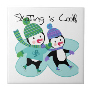 Penguins Skating is Cool Tile