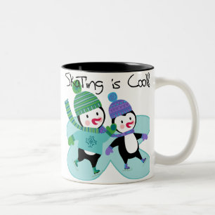 Penguins Skating is Cool Two-Tone Coffee Mug