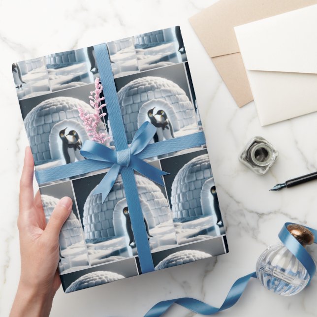Penguins Slow Dancing Wrapping Paper (Gifting)