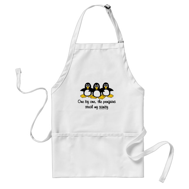 Penguins steal my sanity standard apron (Front)