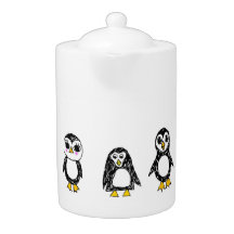 penguins teapot