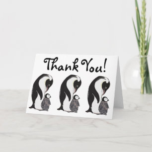 Penguins Thank You Card