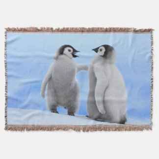 Penguins Throw Blanket