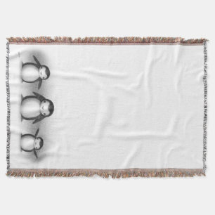 Penguins Throw Blanket