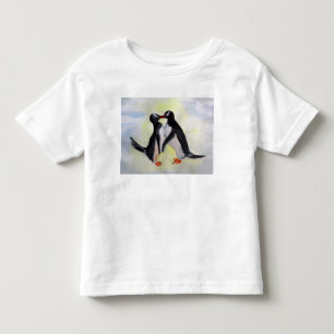 Penguins Toddler Fine Jersey T-Shirt, White T-Shirt