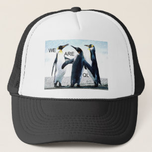 penguins trucker hat