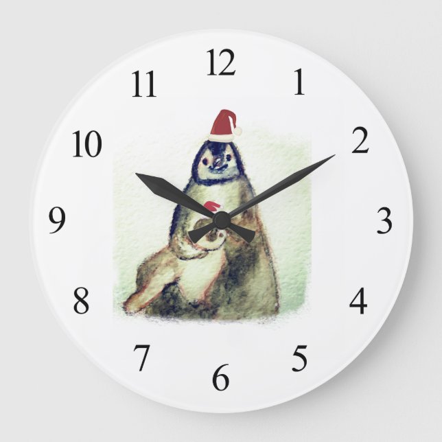 Penguins Wall Clock (Front)