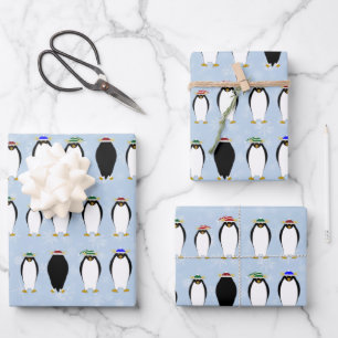 Penguins Winter Wrapping Paper