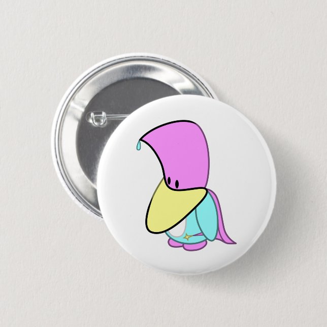 Pengwizard 6 Cm Round Badge (Front & Back)