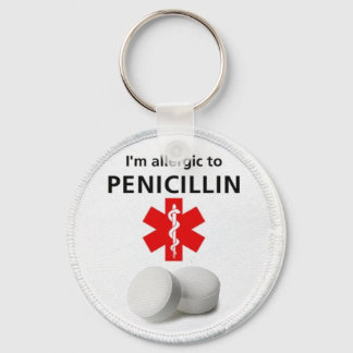Penicillin allergy key ring