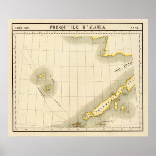 Peninsula of Alaska Poster