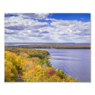 Peninsula State Park Tower, WI - View in Fall Photo Print