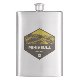 Peninsula State Park Wisconsin Hip Flask