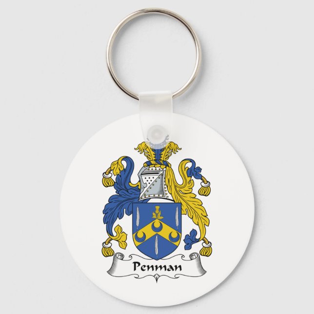 Penman Family Crest Key Ring (Front)