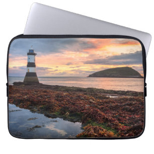 Penmon Lighthouse Sunrise   Puffin Island Laptop Sleeve