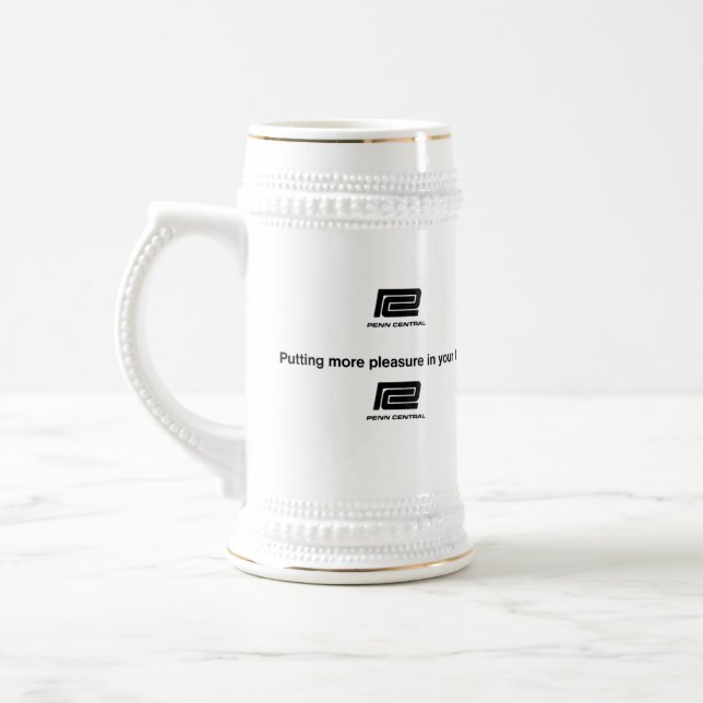 Penn Central Railroad Travel  Beer Stein (Left)