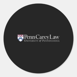 Penn Quakers Carey Law Team Color Classic Round Sticker