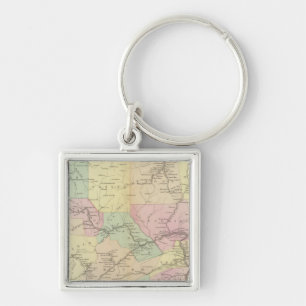 Penn railway map key ring