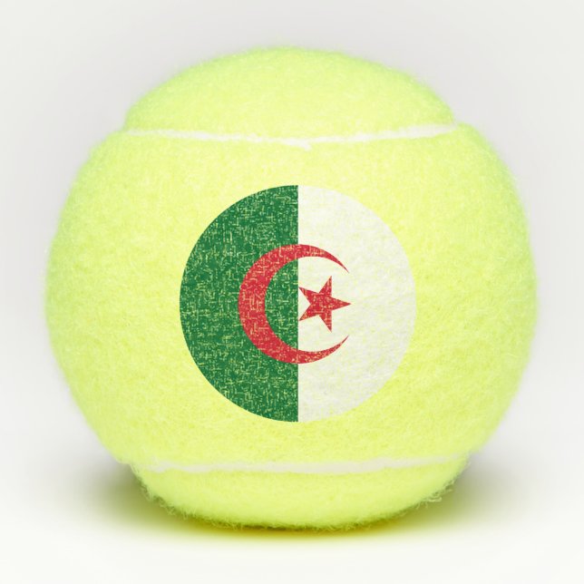 Penn tennis ball with flag of Algeria (Front)
