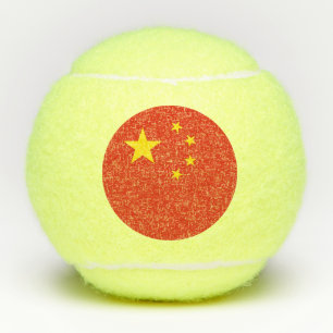 Penn tennis ball with flag of China
