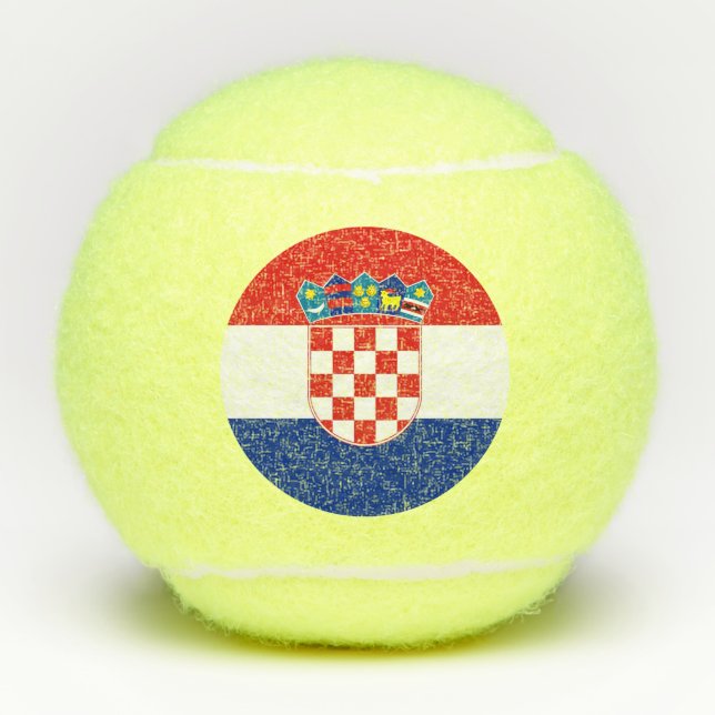 Penn tennis ball with flag of Croatia (Front)