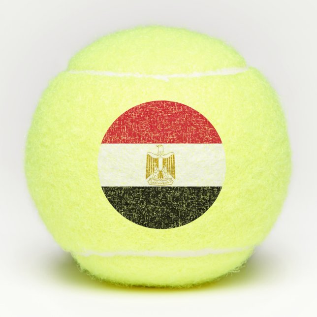 Penn tennis ball with flag of Egypt (Front)