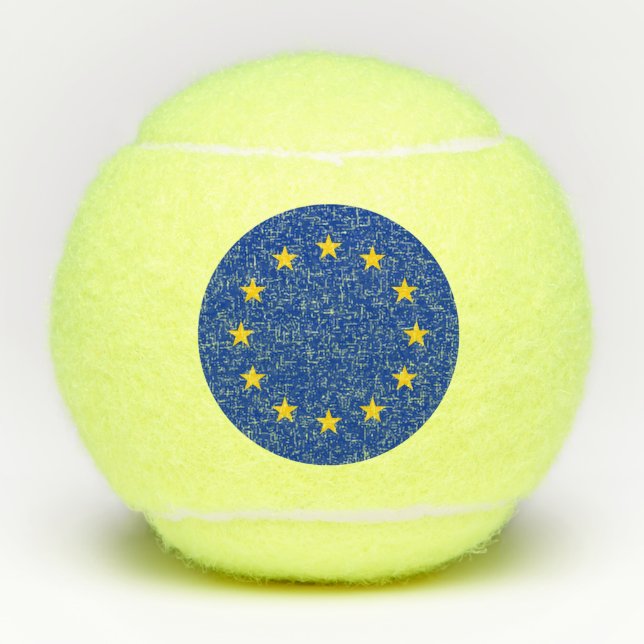Penn tennis ball with flag of European Union (Front)