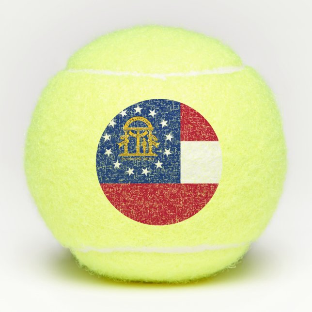 Penn tennis ball with flag of Georgia, USA (Front)