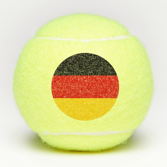 Penn tennis ball with flag of Germany (Front)