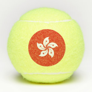 Penn tennis ball with flag of Hong Kong