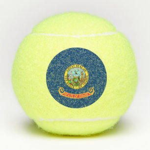 Penn tennis ball with flag of Idaho, USA