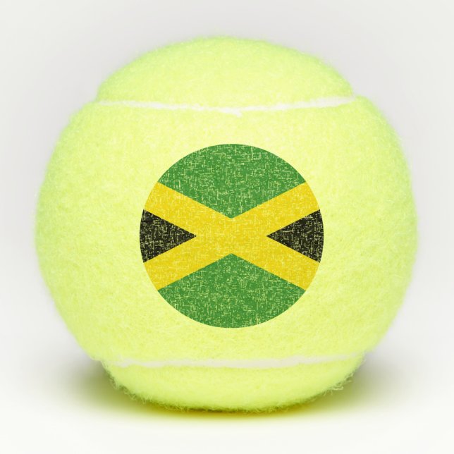 Penn tennis ball with flag of Jamaica (Front)