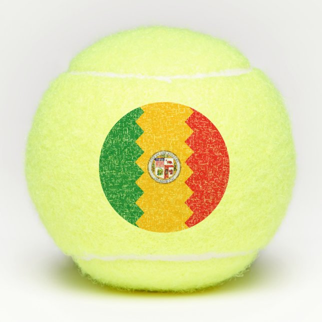 Penn tennis ball with flag of Los Angeles, USA (Front)