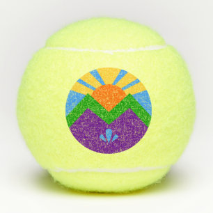 Penn tennis ball with flag of Manitou Springs