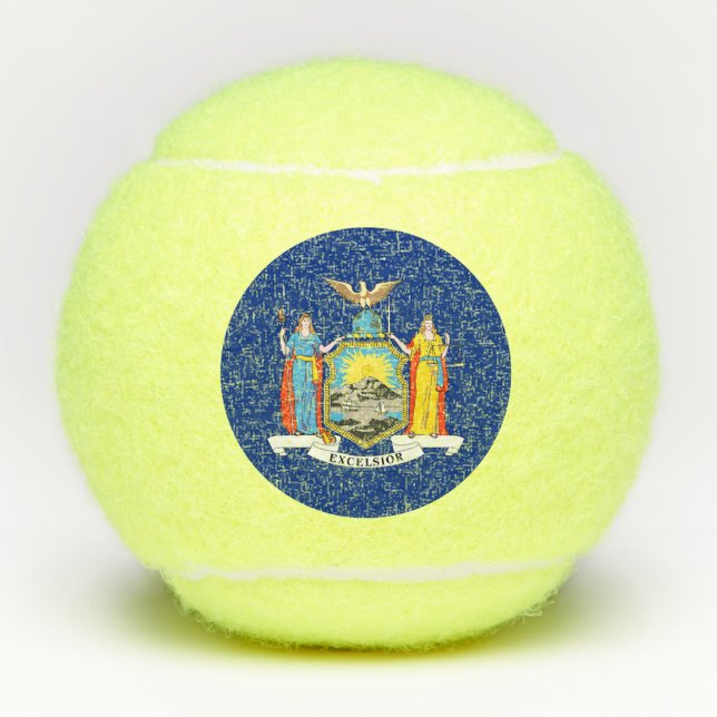 Penn tennis ball with flag of New York, USA (Front)