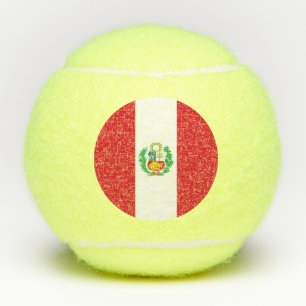 Penn tennis ball with flag of Peru