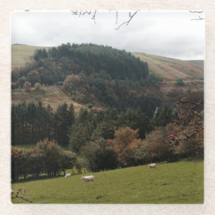 Pennant Valley Wales Glass Coaster