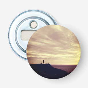 Pennard cliffs at sunset, Gower, Swansea Bottle Opener